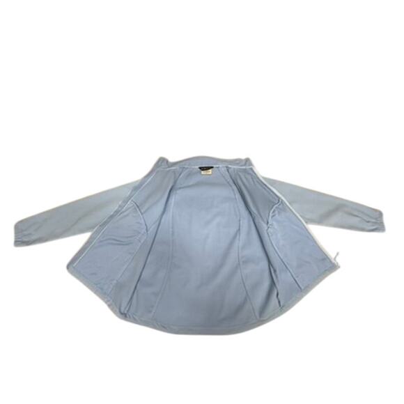 "BLACK DIAMOND" Baby Blue Full Zip Fleece Jacket SZ L Women's Water Resistant - Picture 6 of 12